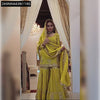 Buy Chinon Silk Embroidered Sharara Plazzo Suit for Women | Elegant Festive & Ethnic Wear Online