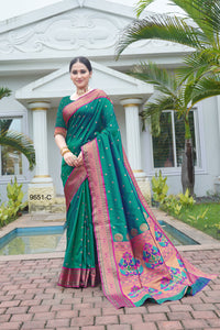 classical Design Ethnic Wear Paithani Sarees | TRENDBUY