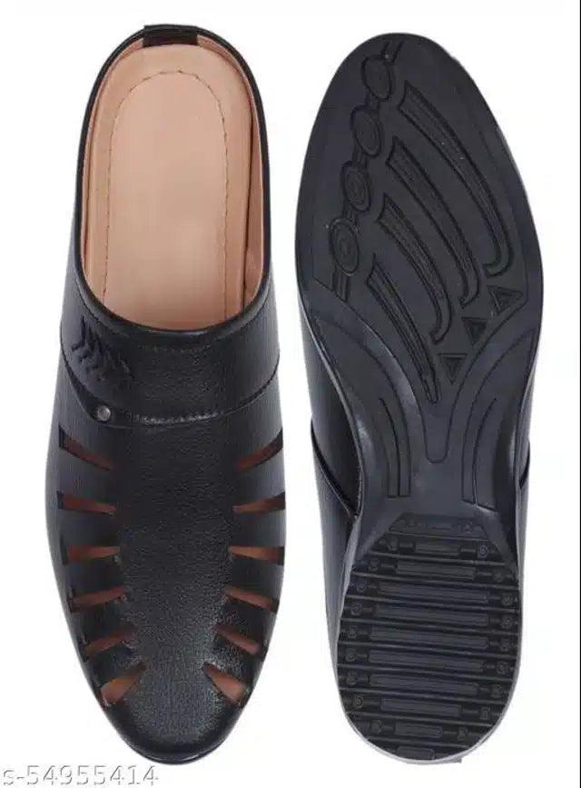 Sandals for Men (Black, 6) - TREND BUY