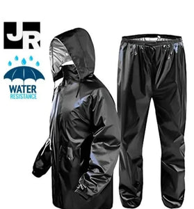 Polyester Full Sleeves Rainsuit Set for Men (Black, M) | TRENDBUY