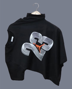 Half Sleeves T-Shirt for Men (Black, L) | TRENDBUY