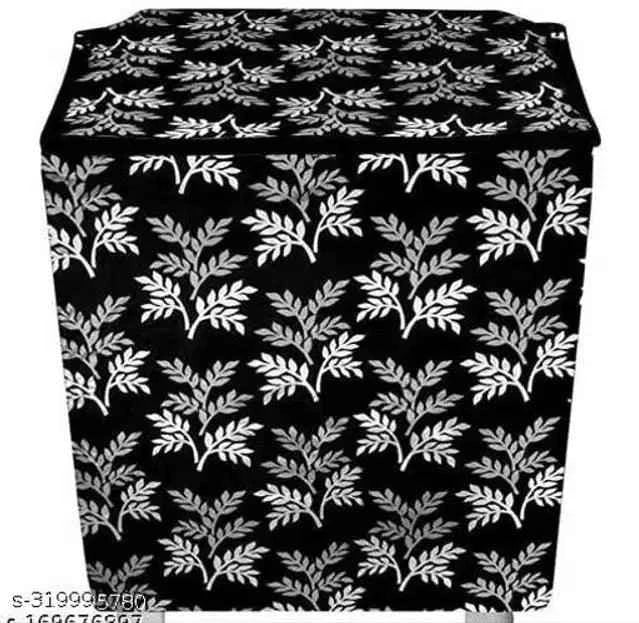Vibrant multicolor knit washing machine cover