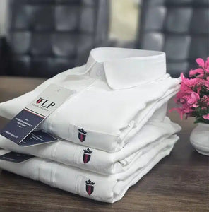Cotton Shirt for Men (White, M) | TRENDBUY