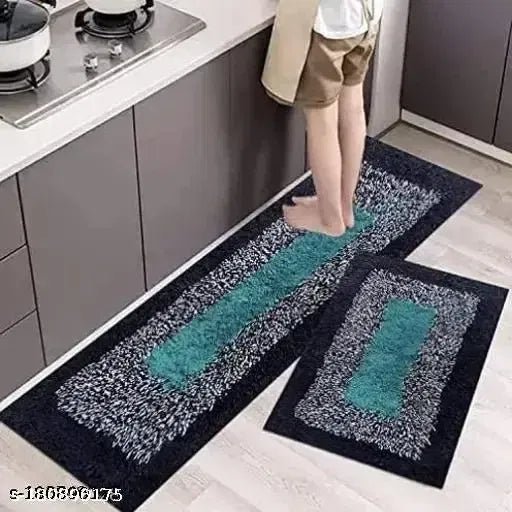 Dark grey super absorbent anti-skid kitchen runner floor mat