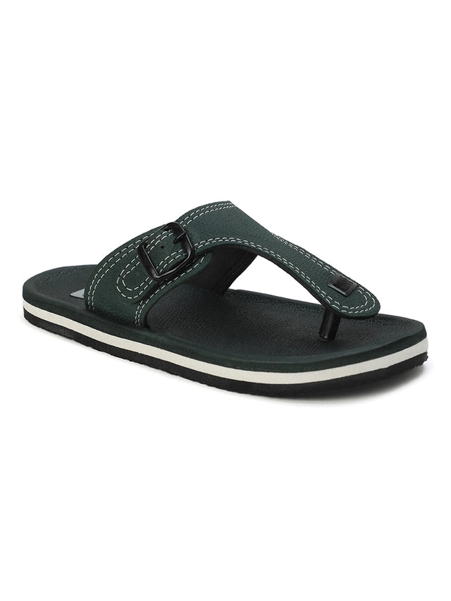 Cozy Wear TPR Casual Wear Slippers For Men (Dark Green, 6) (HF-96)