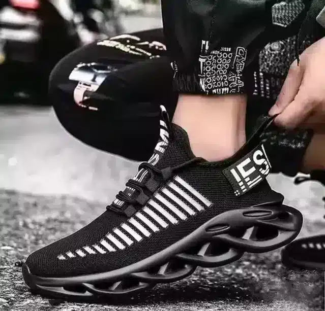 Stylish Sports Shoes For Men – Black, 10
