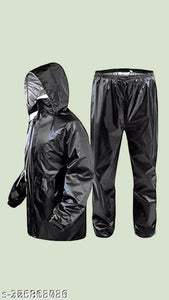 Polyester Rain Coat for Men (Black, Free Size) | TRENDBUY