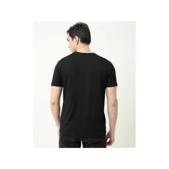 Premium Men's Black Printed T-Shirt