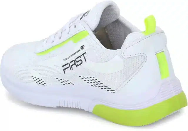 Men's white sports shoes, size 9, for running, gym, and athletic activities.