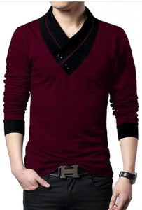 T-Shirt for Men (Maroon, L) | TRENDBUY