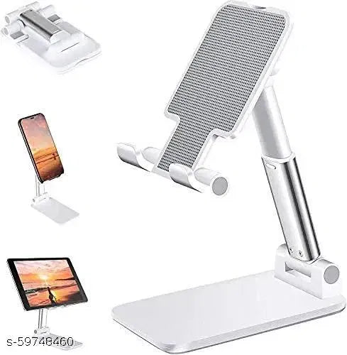 Angle & height adjustable mobile phone stand holder for table.