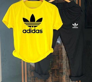 Adidas summer tracksuit (Yellow & Black) | TRENDBUY