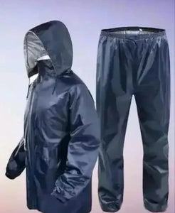Polyester Solid Rainsuit for Men (Black, XL) | TRENDBUY