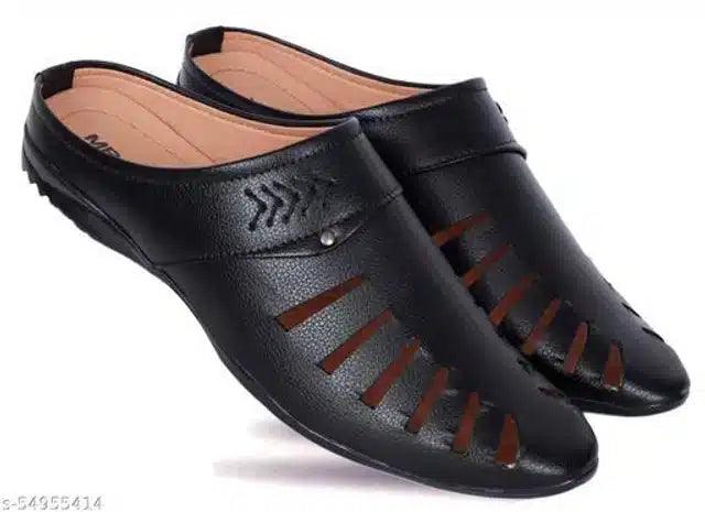 Sandals for Men (Black, 6) - TREND BUY