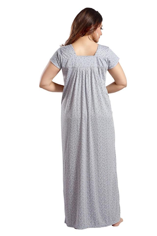 Hosiery Nightdress for Women (Peach, Free Size)