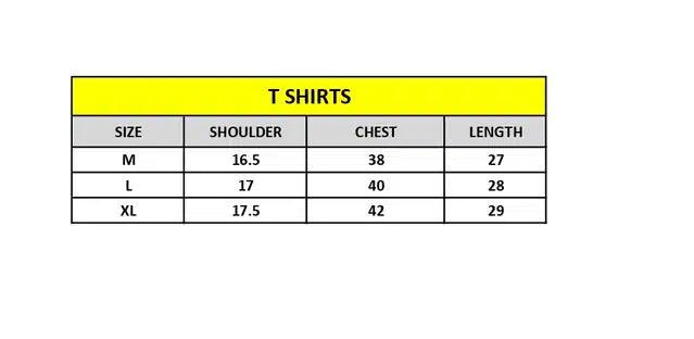 Printed Half Sleeves T-Shirt for Men (Black, L) - TREND BUY