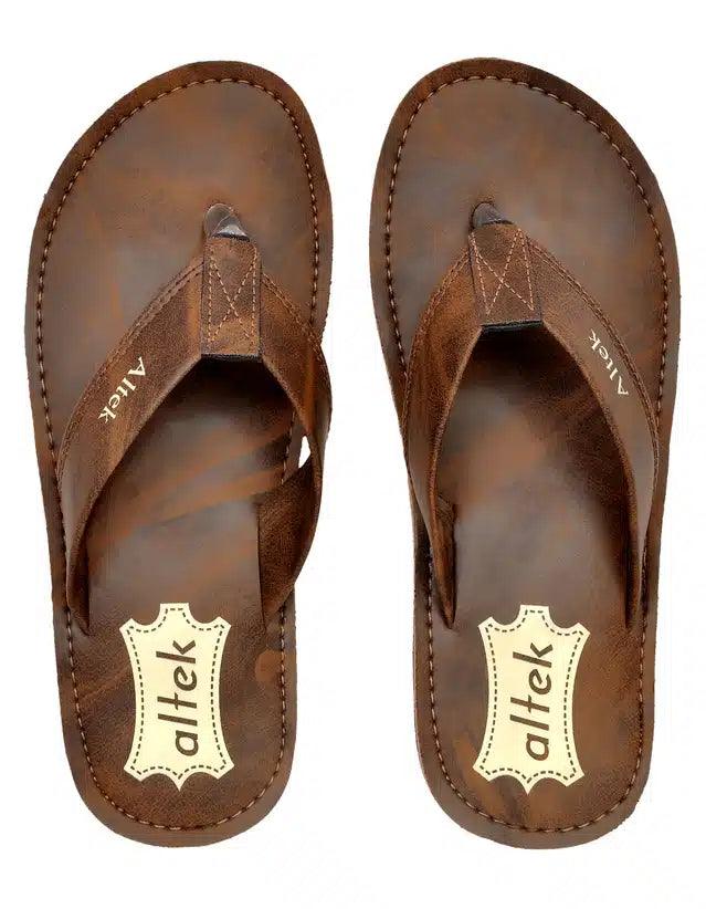Flip Flops for Men (Brown, 6) - TREND BUY