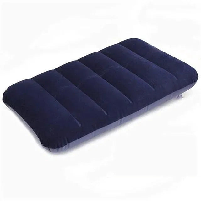 Pack of 4 U-shaped travelling pillows in blue, grey, black, and pink for neck support.