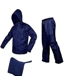 Polyester Solid Rainsuit for Men (Black, XL) | TRENDBUY