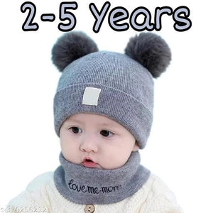 Solid Cap for Kids (Multicolor, 2-5 Years)