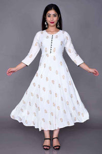 Aman Rayon Kurtis for Women – Elegant White Kurti, Size S | Trendbuy