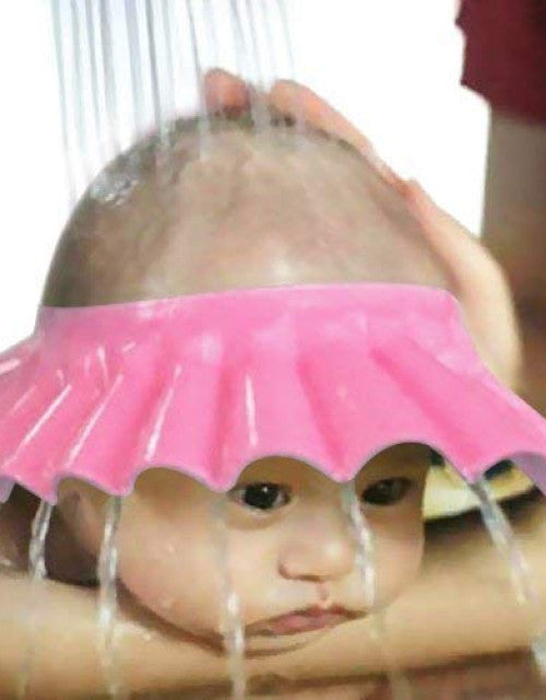 Collection Baby Shower Cap for Kids Adjustable Safe Soft Bathing Baby Shower Hair Wash Cap ( Pack Of 5 )