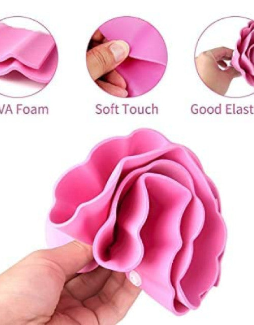 Collection Baby Shower Cap for Kids Adjustable Safe Soft Bathing Baby Shower Hair Wash Cap ( Pack Of 5 )