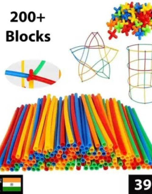 Colorful Straw Educational Building Smart City Blocks for Kids 1. Colorful Straw Educational Building Smart City Blocks for Kids