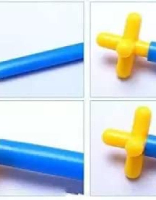 Colorful Straw Educational Building Smart City Blocks for Kids