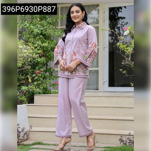 Cotton Embroidered Plazo Set | Ladies' Festive & Casual Wear