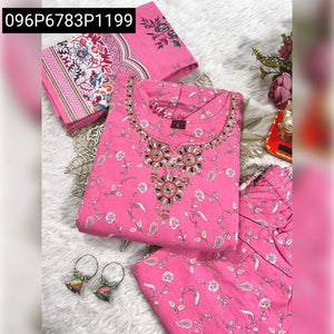 Cotton Hand Work Kurti Palazzo Set for Women | Brunch & Vacay Ready