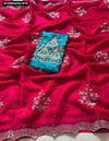 Crunchy Chiffon Crush Silk Saree for Women | Festive & Party Wear