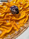 Buy Crush Silk Embroidered Sequence Saree for Women | Festive & Wedding Wear | Ethnic Wear Online