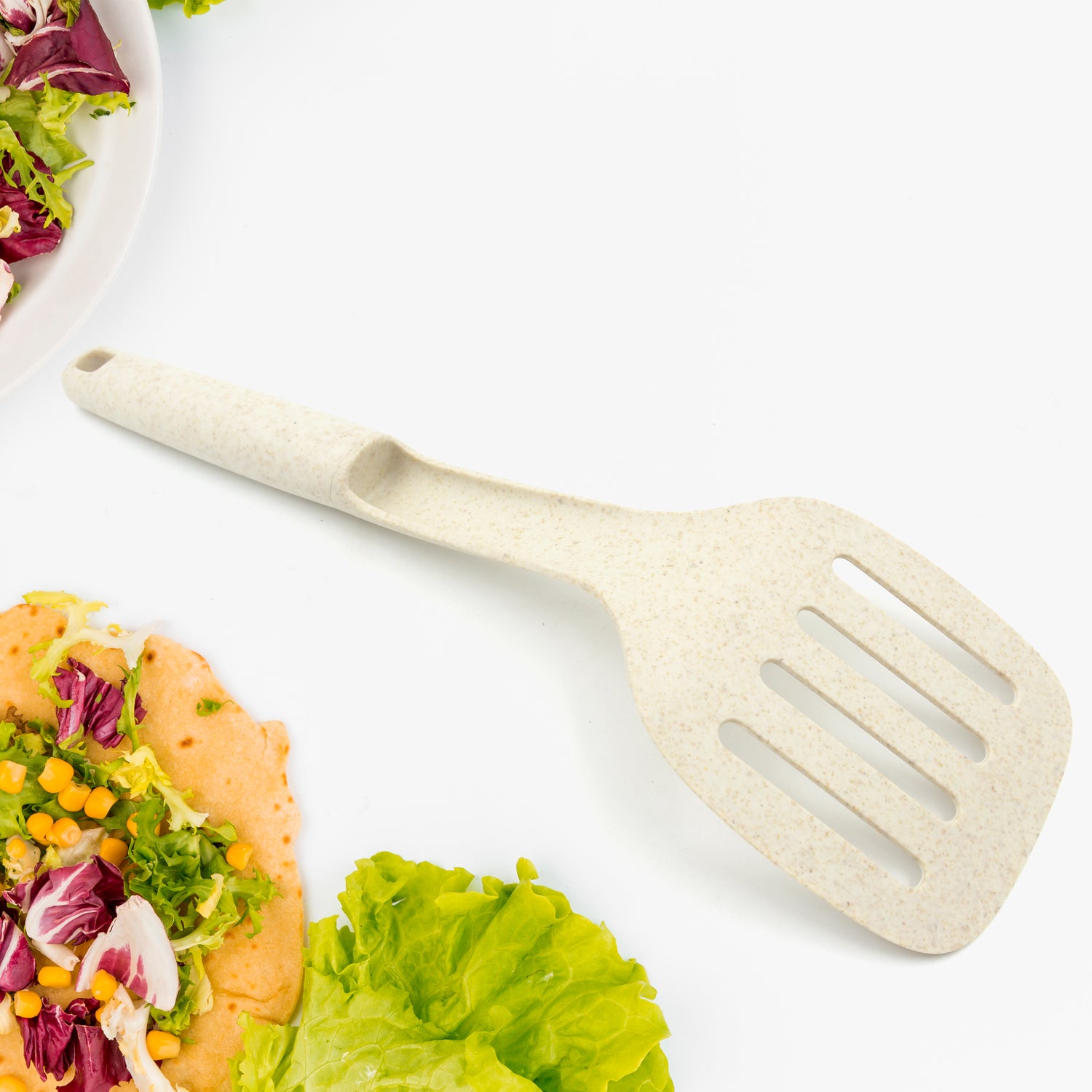 Plastic Kitchen Accessories Spatula Spoon Heat Resistant Non Stick Spoons Kitchen Cookware Items Heat Resistant Plastic Kitchen Utensils For Cooking Bpa Free Gadgets For Non-stick Cookware (1 Pc )