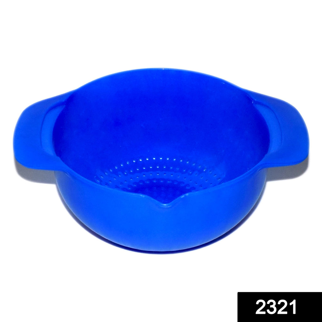 Green double layer drain washing kitchen basket strainer for fruits & vegetables