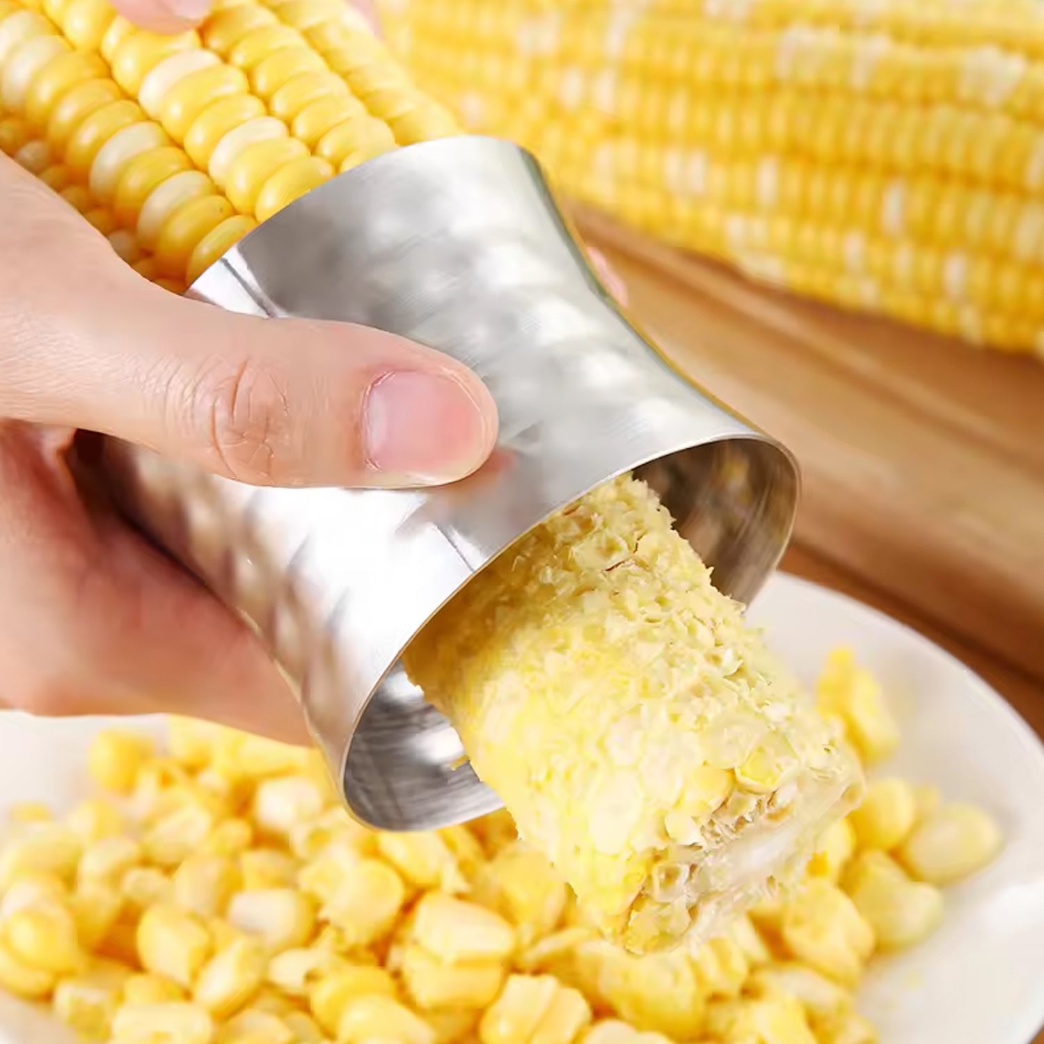 Corn Cutter Stainless Steel Stripping Kernels Remover (1 Pc) - TREND BUY