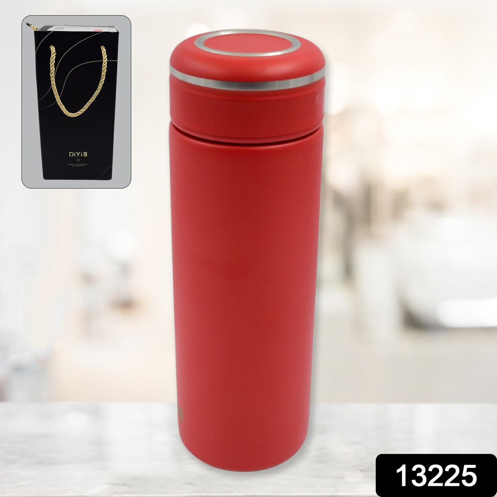 Black 450ml insulated vacuum stainless steel water bottle