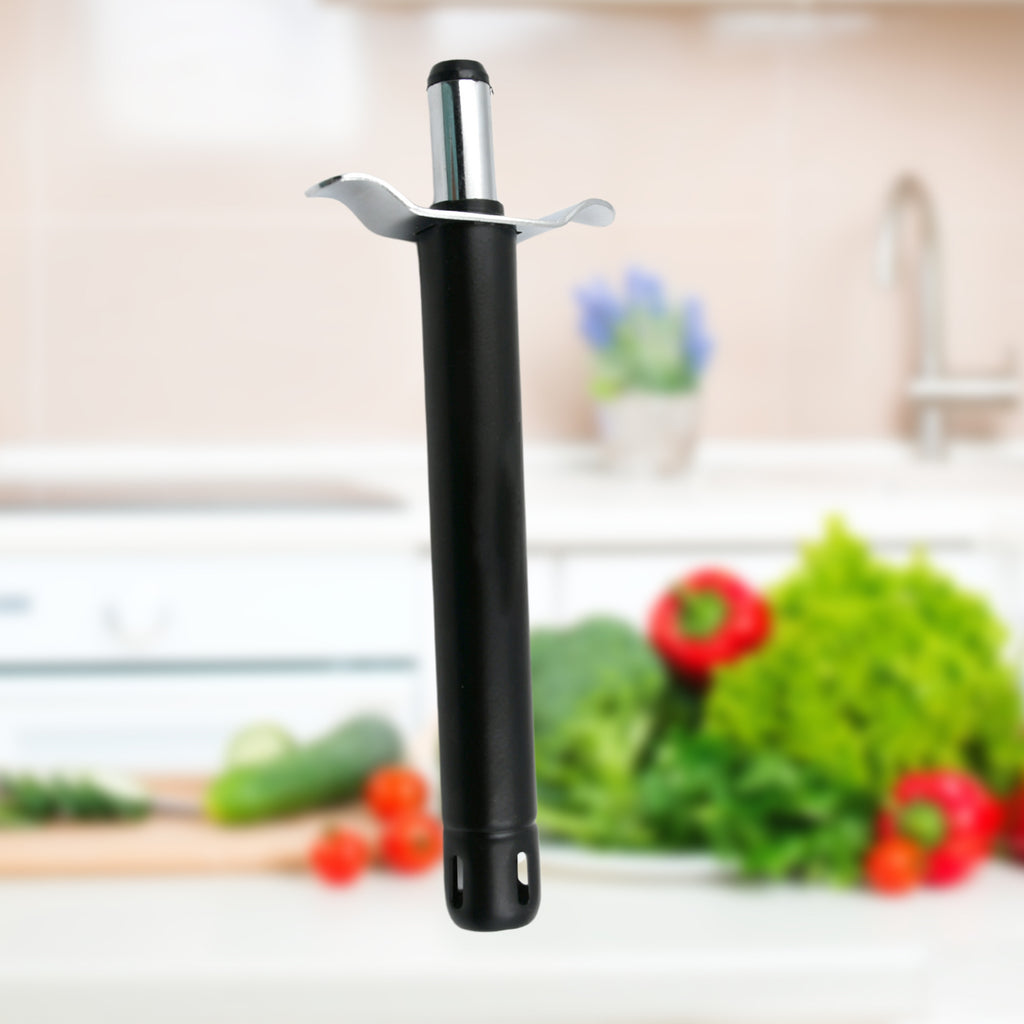Close-up of the durable silver metal nozzle and spark tip