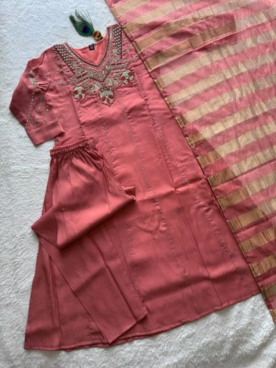 Designer Chanderi Suit Set - Premium Festive Wear for Women