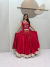 Designer Cotton Lehenga Choli - Festive Mirror Work Outfit for Women