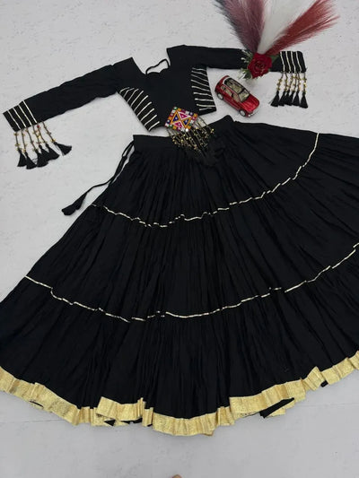 Designer Cotton Lehenga Choli - Heavy Flare Festive Wear for Women