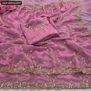 Designer Cut Dana Satin Silk Saree for Women | Party & Festive Ethnic Wear Online
