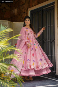 Designer Embroidered Gown Sharara Suit for Women | Festive Party Wear