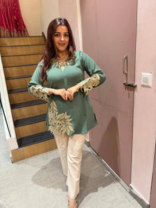 Designer Embroidered Mal Cotton Co-ord Set - Comfortable Summer Daily Wear for Women