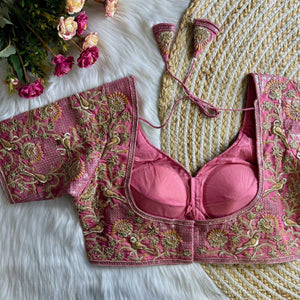 Designer Embroidered Padded Blouse for Women | Party Wear