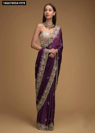 Designer Embroidered Rangoli Silk Saree for Women | Party & Festive