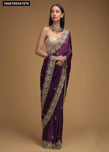 Designer Embroidered Rangoli Silk Saree for Women | Party & Festive