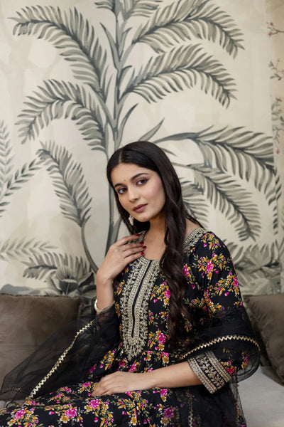 Designer Ethnic Gown - Heavy Embroidery Party Wear for Women