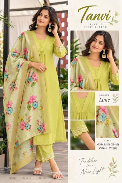 Designer Ethnic Suit Set - Premium Festive Wear with Dupatta for Women