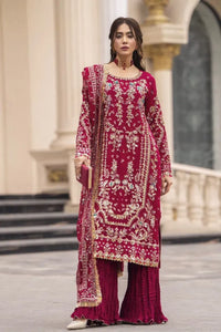Designer Faux Georgette Palazzo Suit - Heavy Embroidery Festive Wear
